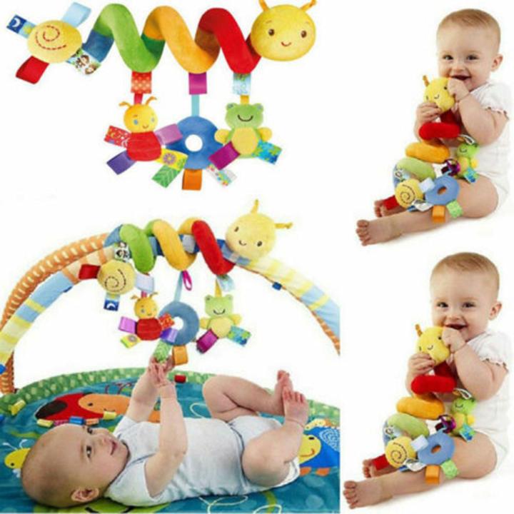 Cute Activity Spiral Crib Stroller Car Seat Travel Hanging Toys Baby Rattles Toy Daraz.pk