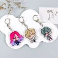 Popular Anime Double Sided Acrylic Alien Stage Keychain DIY Accessories Car Keyring Backpack Charm Anime Fans. 