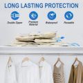 Vacuum Storage Bags with Hand Pump | Space Saver Vacuum Seal Bags for Travel & Luggage | Clothes, Blankets & Pillows Compression Bags | Reusable Travel Essentials. 