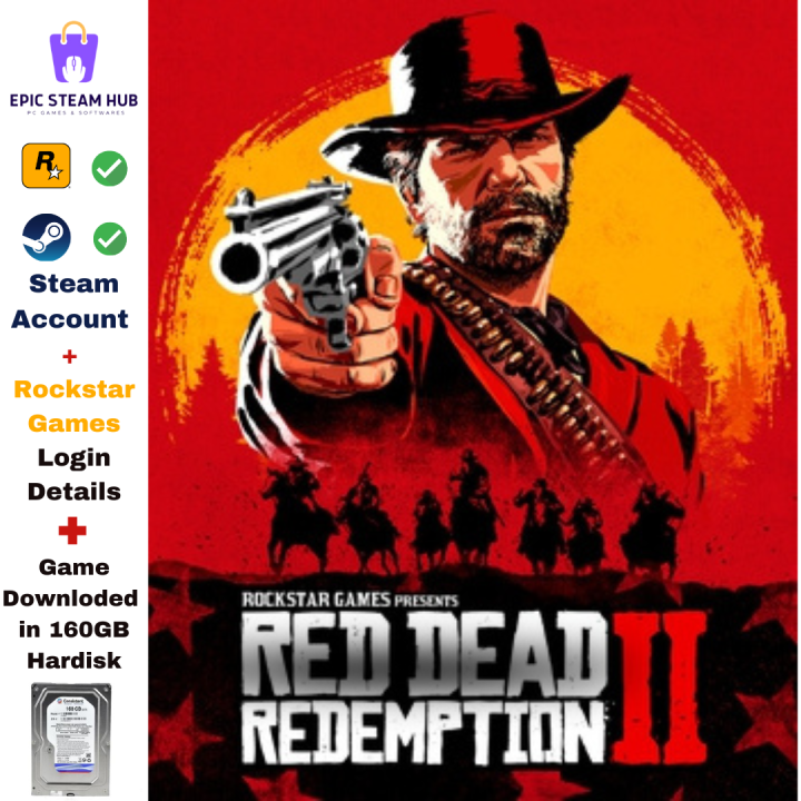 Red Dead Redemption 2 Online + Offline Game in USB,HARDISK,Or Steam Downlod | RDR2 Orignal