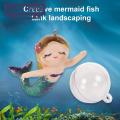 Mermaid Figurine Cartoon Mermaid Fish Tank Ornament Adorable Mini Aquarium Decor. 