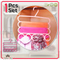Multi-Purpose 3 Layers 5 Holes Anti Slip Hanger, 5 Layer Anti Slip Clothes Tie Scarf Towels Storage Organizer - Multi-Functional 3 Layer Clothes & 5 Hole Scarf Hanger For Personal Use. 