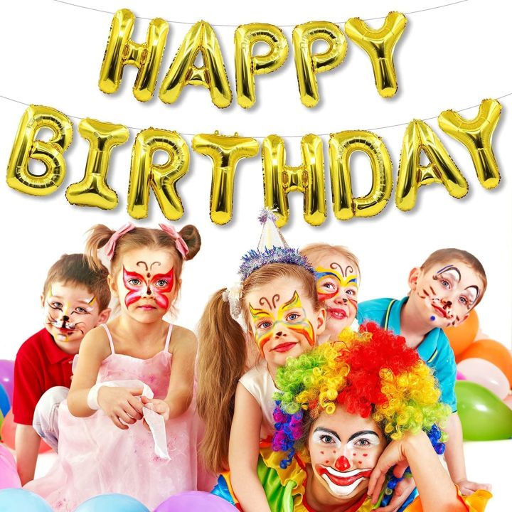 Happy Birthday Foil Balloons Golden colour