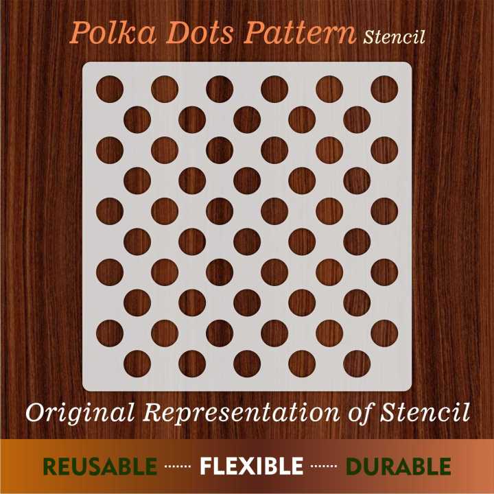 Circles Pattern Reusable Stencil For wall Painting Art DIY Home Decor, Album Crafts and Canvas ID 448
