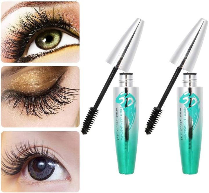 Eyelash Extension Eye Lashes Brush / 3D Fiber Lashes Thick Black Mascara / Long-Lasting Waterproof Mascara / Lengthening Washable Mascara / Makeup Eye Cosmetics