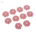 20pcs Pearl Flower Button Beads Floral Embellishment for Scrapbooking. 