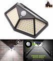 100 LED 4 Surface Solar Light 3 Modes 120 Degree PIR Motion Sensor Outdoor Water. 