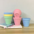 5 inch Small Fiber Pot Pack of 1 Round Crown Pot Fiber Flower Gardening Pot. 