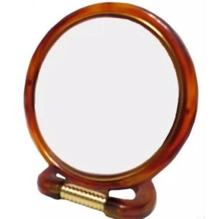 Round Desktop Cosmetic Mirror Double Sided Magnify Make Up Shave Small 7.62cm x 12.70cm