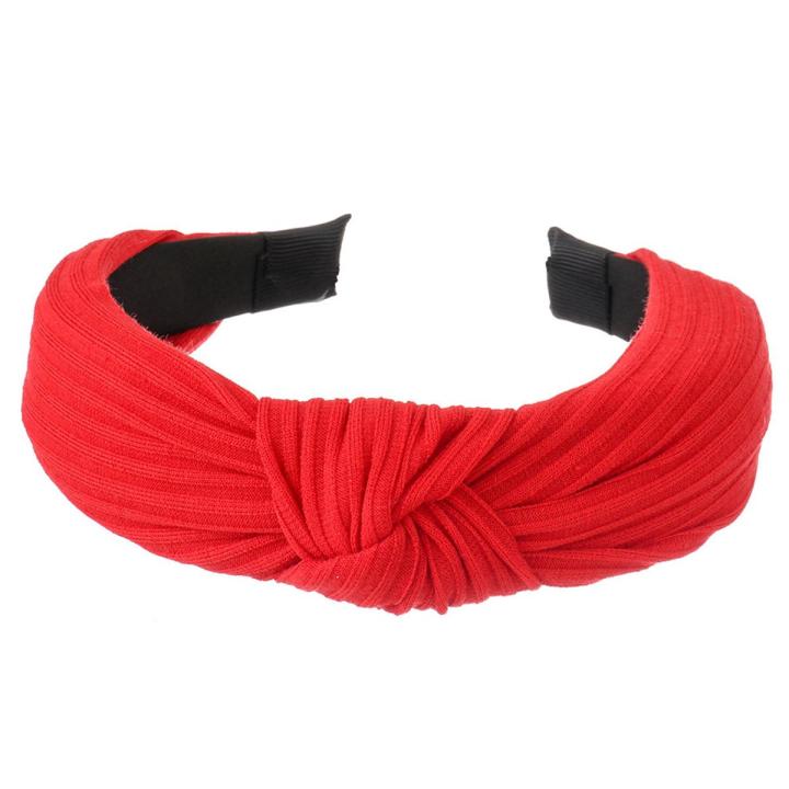 Hair Band Lightweight Women Girl Solid Color Knotted Headband