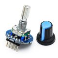 EC11 Rotary Encoder Module Brick Sensor Development Round Audio Rotating Potentiometer Knob Cap. 