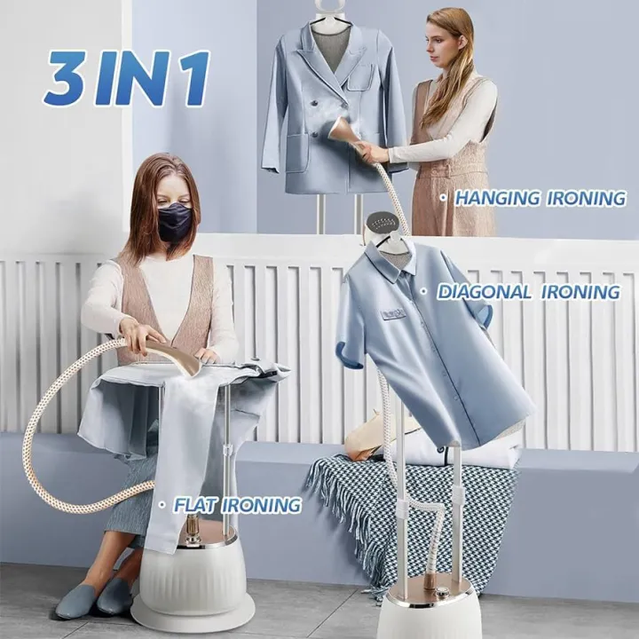 Kion%20Garment%20Steamer%20With%20Iron%20board%20for%20Clothes%20Standing,%20Adjustable%20Height%20With%20Hanger%202000w%20Strong%20Power%20with%2054%201.7%20Water%20Tank%20for%201%20Hour%20Continuous%201.3%20Meter%20Pole%20length%20Steaming,%20Flat%20Hanging%20Diagonal%20Ironing%20in%2010%20Level%20Steam%20Adjustment%20Heat,%20%7C%20-%20Image%207