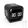 New Gravity Sensing Digital Cube Timer Rotation Timing 5/10/30/60min Pomodoro Timer Custom Countdown 3 Volume Adjustable Digital Productivity Timer for Cooking. 