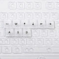 Transparent DSA Keycaps ABS Gaming Mechanical Keyboard Clear Cap Backlight Custom ESC WASD Arrow 9 Key dsa Front Engraved Keycap. 