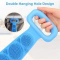Silicone Bath Body Brush Scrubber Soft Rubbing High Quality Exfoliating Massage For Shower Cleaning Bathroom Strap Belt Back Wash Clean Scrub Magic Skin Scrubber Brush Home Remove Stains Tool Medical 70cm Flexible Loofah Friction Comfort Double Sided. 