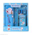 Doraemon Stationery Set For Boys Pencil Case / Pencil Box / Geometry Box And Kawaii Stationery For Girls Doremon Cute Stationery kit. 