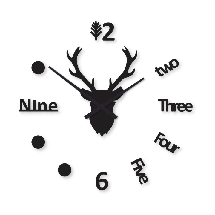 acrylic wooden clock with neddle and without niddle