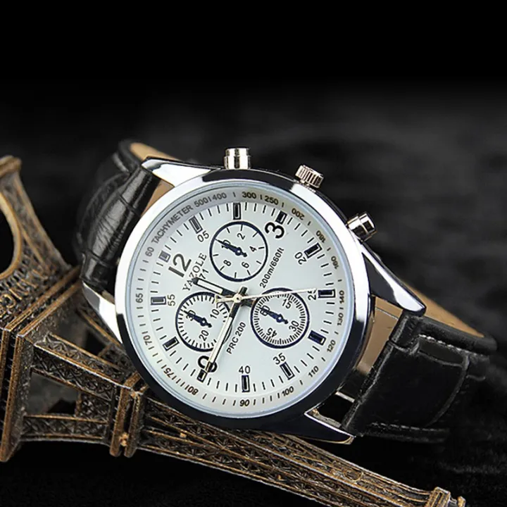 Male%20Business%20Watch%20Quartz%20Watch%20PU%20Men's%20Watch%20Luminous%20Wristwatch%20-%20Image%203