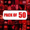 Customize 50 RED Wall Aesthetic Pictures, Decor for Girls, Wall Collage Kit, Collage Kit for Wall Aesthetic, VSCO Girls Bedroom Decor, Aesthetic Posters, Collage Kit. 