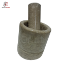 Taxila Crafts Easy to Clean Beautiful teakwood   Mini Marble Imam Dasta Kharal Kundi – Elaichi aur Tablet Crusher & Herb Grinder. 