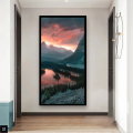 Aesthetic mountains scenery wall frame for living room. 