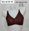 Pack Of 1 Bra Soft Cotton Jerssey Stuff Different Colors. 
