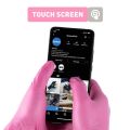 100PCS/Box PVC Household Waterproof Pink Nitrile Gloves Butcher Safety Work Latex Free Long Disposable Gloves For Kitchen Use. 