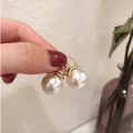 【BestGO】Retro Fashion Pearl Earrings Basic Pearl Ball Drop Earrings Simple Piercing Earrings. 