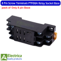 1 pcs of 8 Pin Screw Terminals PTF08A Relay Socket Base for 12v / 220V Relay by Electrica. 