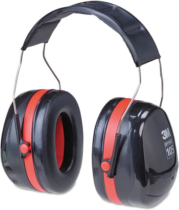 Ear Muff 3M Optime 105: NRR:30 dB-Anti Noise,Study,Travelling,Shooting -  Made in USA