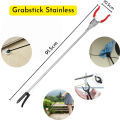(My Choice) 3ft Catcher Stick – 90cm Long Stainless Steel Reptile Grabber with Anti-Rust Finish & Non-Slip Plastic Handle | Multipurpose Trash Picker, Snake Catching Tool, Reptile Control & Household Helper Daily Use Trendy Easy Global My Choice. 