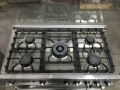 Welcome 5 Burner Gas Cooking Range WC-4000 - Silver and Black. 