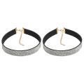 2X Women Velvet Full Diamond Crystal Rhinestone Choker Collar Boho Necklace Jewelry Silver Color. 