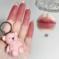 1Pc gloss Texture Lip Glaze Art Value Bear Paradise Velvet Lip Bear Keychain Lip Mud Lipstick Waterof Long Lasting Lip For Women & Girls. 
