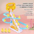 Electric Battery Operated Duck Climbing Track Race - Yellow - H10526. 