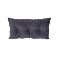 Grey Suede  Embellished Breakfast Cushion With Filling Size 22x12 Inch. 