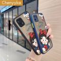 chenyyka For OPPO A16K OPPO A16E Case Cartoon Cute Snow White Thin Edge Frosted Transparent Hard Cases Shockproof Casing Full Cover Protect Case. 