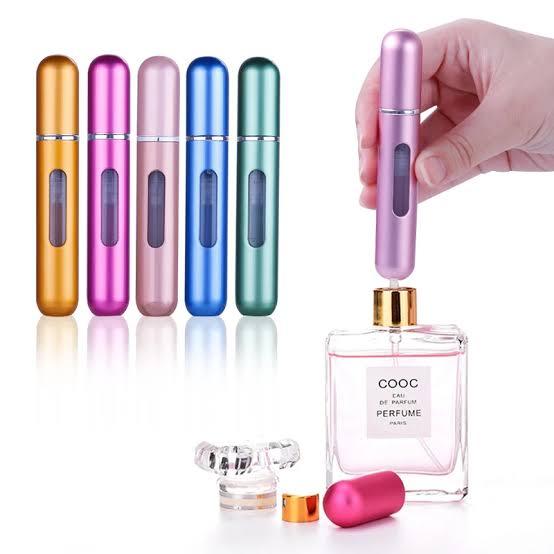 5ml Perfume Atomizer Spray Bottle For Travel Mini Perfume Refills Empty Spray Perfume Container (Random Color)