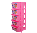 5 Layer Cabinet Premium Plastic For Storage Organizer - Aqua Plast 5 Layer Storage Box Storage Drawer - Jewelry Box High-Quality Chester Plastic Strong Decorated Printed Drawer Cabinet Rack Kitchen Cabinet Box. 