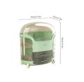 Luxury Desktop Cosmetic Organizer, Dustproof and Waterproof Makeup Vanity Organizer. 
