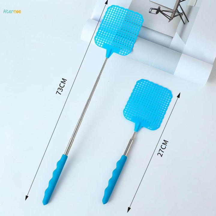 Manual Fly Swatter Portable Telescopic Handle for Classroom, Hotel, Kitchen