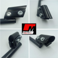 Aluminum 3 Piece Handle Universal Adjustable Handle for Motorcycle Hollow Style For Motorcycle - Black For Cafe Racers, Honda cd70, cg125, Suzuki etc - Bike Accessories - Motex Auto Line. 