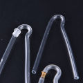 1pc r shape preformed bte earmold hearing aid tubes tubing with tube lock. 