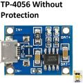 TP 4056 Charging Module | 1A 18650 Lithium battery Charger Module Micro USB | TP4056 Type C IC Module Without Battery Protection - 3.7V. 