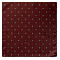 Threaditionz|OXFORD MAROON SILK POCKET SQUARE|pocket squares for men. 