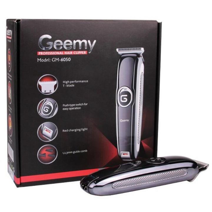 Geemy GM-6050 Professional T-blade Hair Trimmer Electric Beard Trimmer Precision Cutter Hair Clipper, Geemy GM-6050 Professional Rechargeable Hair Clipper and Trimmer , Gemei GM-6050 Hair & Beard Shaving Machine trimmer Rechargeable