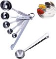 Stainless Steel Measuring Spoon Kitchen Measuring Spoon Baking Spoon Coffee Spoons Ruler Measuring Tool Set 5pcs. 