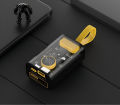 ZOOM TRANSPARENT POWER BANK punk style 10000mah wth pd charge 66w fast charging 3 built in ports. 