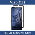 Vivo Y51 Full Black 9D/5D/10D/11D/6D Tempered Glass Screen Protector Edge to Edge Full Glue Premium Quality Film For Vivo Y51. 