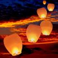 10 pcs of Sky Lanterns Fire balloons for Birthday, wedding, Engagement and Anniversary Parties. 